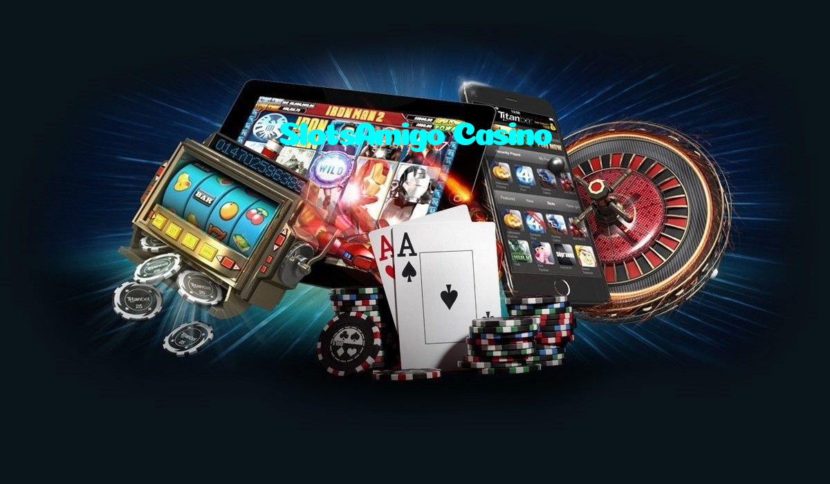SlotsAmigo Casino خوش آمدید بونس +600% پیشکش موبائل ایپ کے پروموشن سیکشن میں دکھائی دیتی ہے۔