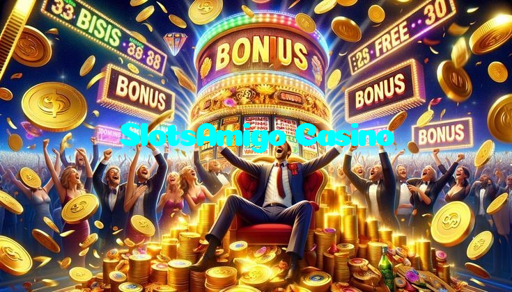 SlotsAmigo Casino casino presented on mobile device in Pakistan with slots and live games